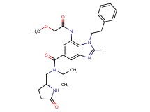 N-isopropyl-7-[(methoxyacetyl)amino]-N-[(5-oxo-2-pyrrolidinyl)methyl]-1-(2-phenylethyl)-1H-benzimidazole-5-carboxamide