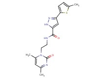 N-[2-(4,6-dimethyl-2-oxo-1(2H)-pyrimidinyl)ethyl]-3-(5-methyl-2-thienyl)-1H-pyrazole-5-carboxamide