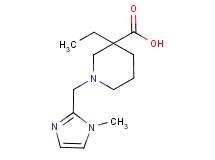 3-ethyl-1-[(1-methyl-1H-imidazol-2-yl)methyl]piperidine-3-carboxylic acid