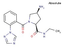 (2S,4S)-4-amino-N-ethyl-1-[2-(1H-1,2,4-triazol-1-yl)benzoyl]pyrrolidine-2-carboxamide