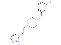 4-(3-fluorophenoxy)-1-[2-(1H-1,2,4-triazol-1-yl)ethyl]piperidine trifluoroacetate