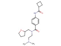 4-[(cyclobutylcarbonyl)amino]-N-[2-(dimethylamino)ethyl]-N-(tetrahydrofuran-2-ylmethyl)benzamide