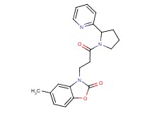 5-methyl-3-{3-oxo-3-[2-(2-pyridinyl)-1-pyrrolidinyl]propyl}-1,3-benzoxazol-2(3H)-one