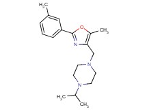 1-isopropyl-4-{[5-methyl-2-(3-methylphenyl)-1,3-oxazol-4-yl]methyl}piperazine