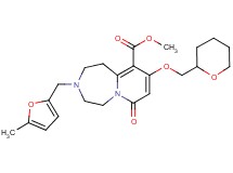 methyl 3-[(5-methyl-2-furyl)methyl]-7-oxo-9-(tetrahydro-2H-pyran-2-ylmethoxy)-1,2,3,4,5,7-hexahydropyrido[1,2-d][1,4]diazepine-10-carboxylate