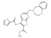 methyl 6-(2,3-dihydro-1,4-benzoxazepin-4(5H)-ylmethyl)-3-(2-furoylamino)thieno[2,3-b]pyridine-2-carboxylate