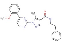 1-[4-(2-methoxyphenyl)-2-pyrimidinyl]-5-methyl-N-(2-phenylethyl)-1H-pyrazole-4-carboxamide