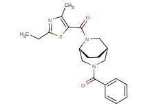 (1S*,5R*)-3-benzoyl-6-[(2-ethyl-4-methyl-1,3-thiazol-5-yl)carbonyl]-3,6-diazabicyclo[3.2.2]nonane