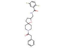 2,5-difluoro-N-{[8-(phenylacetyl)-1-oxa-8-azaspiro[4.5]dec-2-yl]methyl}benzamide