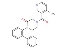 1-(2-biphenylyl)-4-[(4-methyl-3-pyridinyl)carbonyl]-2-piperazinone