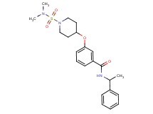 3-({1-[(dimethylamino)sulfonyl]-4-piperidinyl}oxy)-N-(1-phenylethyl)benzamide