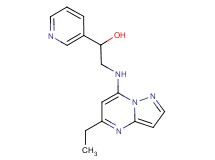2-[(5-ethylpyrazolo[1,5-a]pyrimidin-7-yl)amino]-1-pyridin-3-ylethanol