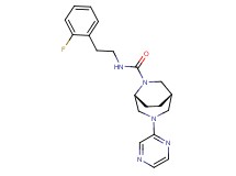 (1S*,5R*)-N-[2-(2-fluorophenyl)ethyl]-3-(2-pyrazinyl)-3,6-diazabicyclo[3.2.2]nonane-6-carboxamide
