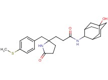 N-(5-hydroxy-2-adamantyl)-3-{2-[4-(methylthio)benzyl]-5-oxo-2-pyrrolidinyl}propanamide
