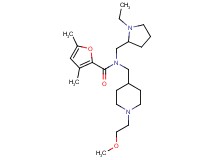 N-[(1-ethyl-2-pyrrolidinyl)methyl]-N-{[1-(2-methoxyethyl)-4-piperidinyl]methyl}-3,5-dimethyl-2-furamide