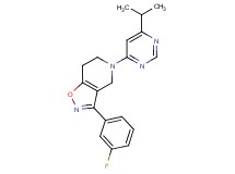 3-(3-fluorophenyl)-5-(6-isopropylpyrimidin-4-yl)-4,5,6,7-tetrahydroisoxazolo[4,5-c]pyridine