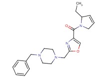 1-benzyl-4-({4-[(2-ethyl-2,5-dihydro-1H-pyrrol-1-yl)carbonyl]-1,3-oxazol-2-yl}methyl)piperazine