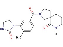 2-[4-methyl-3-(2-oxo-1-imidazolidinyl)benzoyl]-2,7-diazaspiro[4.5]decan-6-one