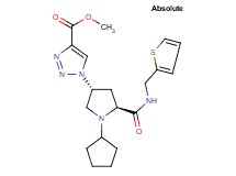 methyl 1-((3R,5S)-1-cyclopentyl-5-{[(2-thienylmethyl)amino]carbonyl}-3-pyrrolidinyl)-1H-1,2,3-triazole-4-carboxylate