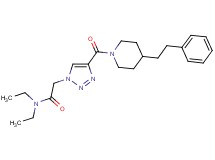 N,N-diethyl-2-(4-{[4-(2-phenylethyl)-1-piperidinyl]carbonyl}-1H-1,2,3-triazol-1-yl)acetamide