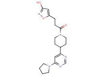 5-(3-oxo-3-{4-[6-(1-pyrrolidinyl)-4-pyrimidinyl]-1-piperidinyl}propyl)-3-isoxazolol