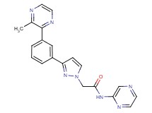 2-{3-[3-(3-methyl-2-pyrazinyl)phenyl]-1H-pyrazol-1-yl}-N-2-pyrazinylacetamide