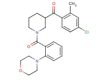 (4-chloro-2-methylphenyl){1-[2-(4-morpholinyl)benzoyl]-3-piperidinyl}methanone