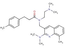 N-[2-(dimethylamino)ethyl]-N-{[2-(dimethylamino)-8-methyl-3-quinolinyl]methyl}-3-(4-methylphenyl)propanamide