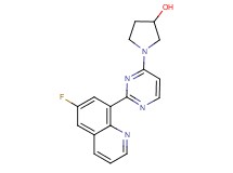 1-[2-(6-fluoroquinolin-8-yl)pyrimidin-4-yl]pyrrolidin-3-ol