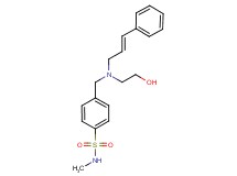 4-({(2-hydroxyethyl)[(2E)-3-phenylprop-2-en-1-yl]amino}methyl)-N-methylbenzenesulfonamide