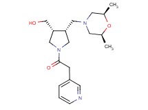 [(3R*,4R*)-4-{[(2R*,6S*)-2,6-dimethyl-4-morpholinyl]methyl}-1-(3-pyridinylacetyl)-3-pyrrolidinyl]methanol