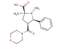 (2S*,4S*,5R*)-1,2-dimethyl-4-(morpholin-4-ylcarbonyl)-5-phenylpyrrolidine-2-carboxylic acid