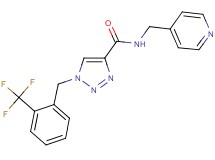 N-(4-pyridinylmethyl)-1-[2-(trifluoromethyl)benzyl]-1H-1,2,3-triazole-4-carboxamide