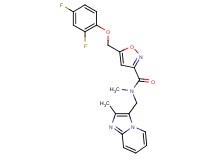 5-[(2,4-difluorophenoxy)methyl]-N-methyl-N-[(2-methylimidazo[1,2-a]pyridin-3-yl)methyl]-3-isoxazolecarboxamide