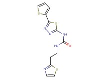 N-[2-(1,3-thiazol-2-yl)ethyl]-N'-[5-(2-thienyl)-1,3,4-thiadiazol-2-yl]urea