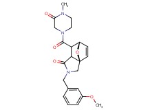 (3aR*,6S*)-2-(3-methoxybenzyl)-7-[(4-methyl-3-oxopiperazin-1-yl)carbonyl]-2,3,7,7a-tetrahydro-3a,6-epoxyisoindol-1(6H)-one