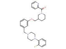 1-(2-fluorophenyl)-4-(3-{[1-(2-pyridinylcarbonyl)-3-piperidinyl]methoxy}benzyl)piperazine