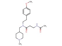 N~3~-acetyl-N~1~-[2-(4-methoxyphenyl)ethyl]-N~1~-[(1-methyl-4-piperidinyl)methyl]-beta-alaninamide