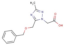 {5-[(benzyloxy)methyl]-3-methyl-1H-1,2,4-triazol-1-yl}acetic acid