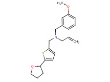 N-(3-methoxybenzyl)-N-{[5-(tetrahydrofuran-2-yl)-2-thienyl]methyl}prop-2-en-1-amine