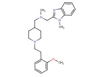 ({1-[2-(2-methoxyphenyl)ethyl]-4-piperidinyl}methyl)methyl[(1-methyl-1H-benzimidazol-2-yl)methyl]amine