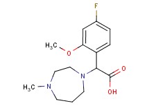 (4-fluoro-2-methoxyphenyl)(4-methyl-1,4-diazepan-1-yl)acetic acid