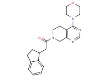 7-(2,3-dihydro-1H-inden-1-ylacetyl)-4-morpholin-4-yl-5,6,7,8-tetrahydropyrido[3,4-d]pyrimidine
