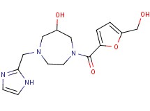 1-[5-(hydroxymethyl)-2-furoyl]-4-(1H-imidazol-2-ylmethyl)-1,4-diazepan-6-ol