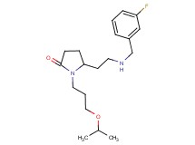 5-{2-[(3-fluorobenzyl)amino]ethyl}-1-(3-isopropoxypropyl)-2-pyrrolidinone