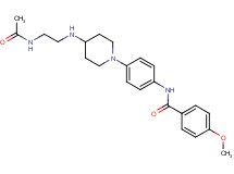 N-[4-(4-{[2-(acetylamino)ethyl]amino}-1-piperidinyl)phenyl]-4-methoxybenzamide