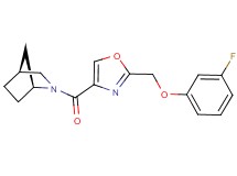 (1S*,4S*)-2-({2-[(3-fluorophenoxy)methyl]-1,3-oxazol-4-yl}carbonyl)-2-azabicyclo[2.2.1]heptane