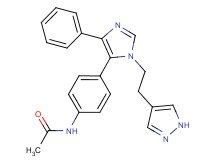 N-(4-{4-phenyl-1-[2-(1H-pyrazol-4-yl)ethyl]-1H-imidazol-5-yl}phenyl)acetamide