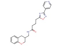 N-(3,4-dihydro-2H-chromen-3-ylmethyl)-4-(3-pyridin-4-yl-1,2,4-oxadiazol-5-yl)butanamide