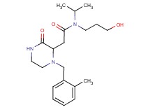 N-(3-hydroxypropyl)-N-isopropyl-2-[1-(2-methylbenzyl)-3-oxo-2-piperazinyl]acetamide